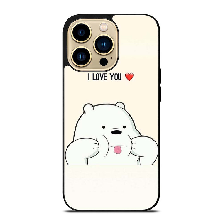 ICE BEAR WE BARE BEARS CUTE iPhone 14 Pro Max Case Cover