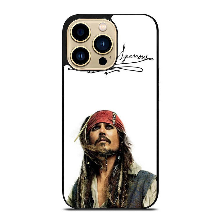 JACK SPARROW SIGNATURE PIRATES OF THE CARIBBEAN  iPhone 14 Pro Max Case Cover