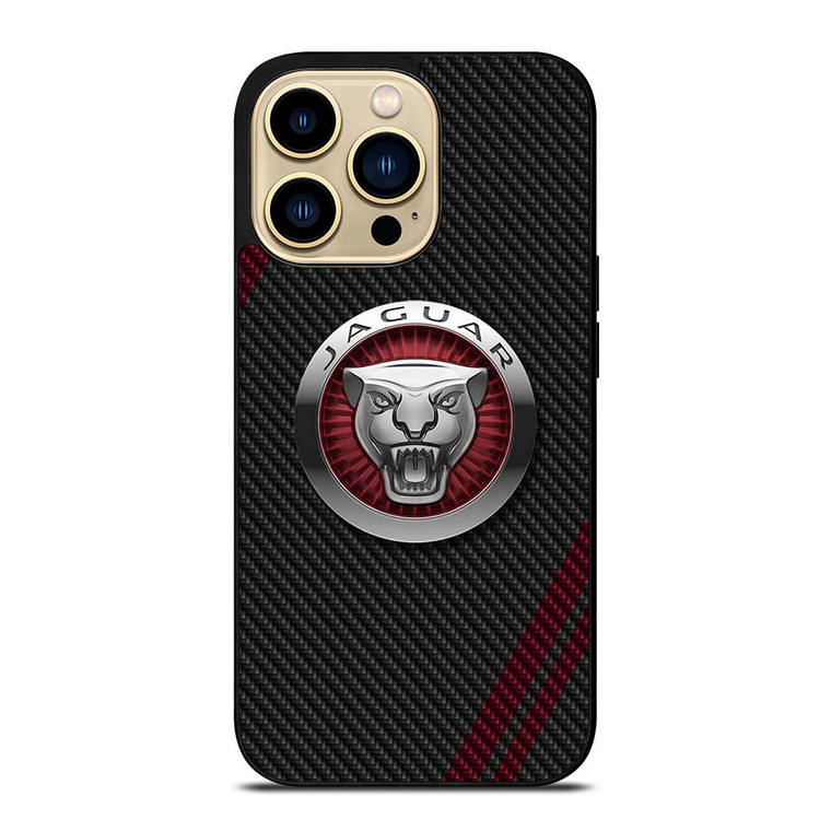 JAGUAR CARBON STRIPE LOGO iPhone 14 Pro Max Case Cover