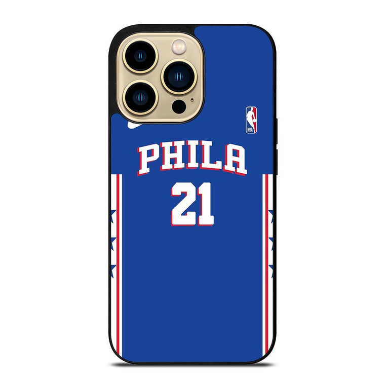 JOEL EMBIID PHILADELPHIA SIXERS NBA iPhone 14 Pro Max Case Cover