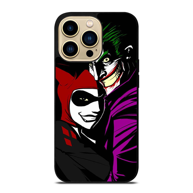 JOKER AND HARLEY QUINN CARTOON iPhone 14 Pro Max Case Cover