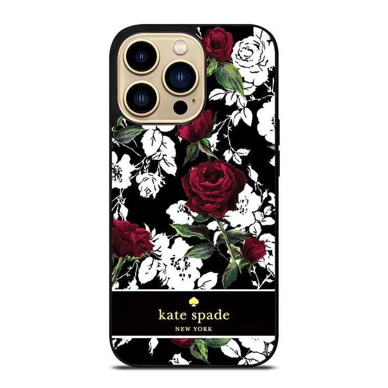 KATE SPADE ROSE RED WHITE iPhone 14 Pro Max Case Cover