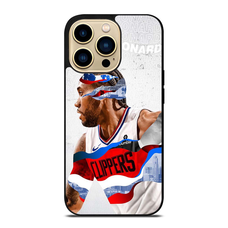 KAWHI LEONARD LOS ANGELES CLIPPERS iPhone 14 Pro Max Case Cover