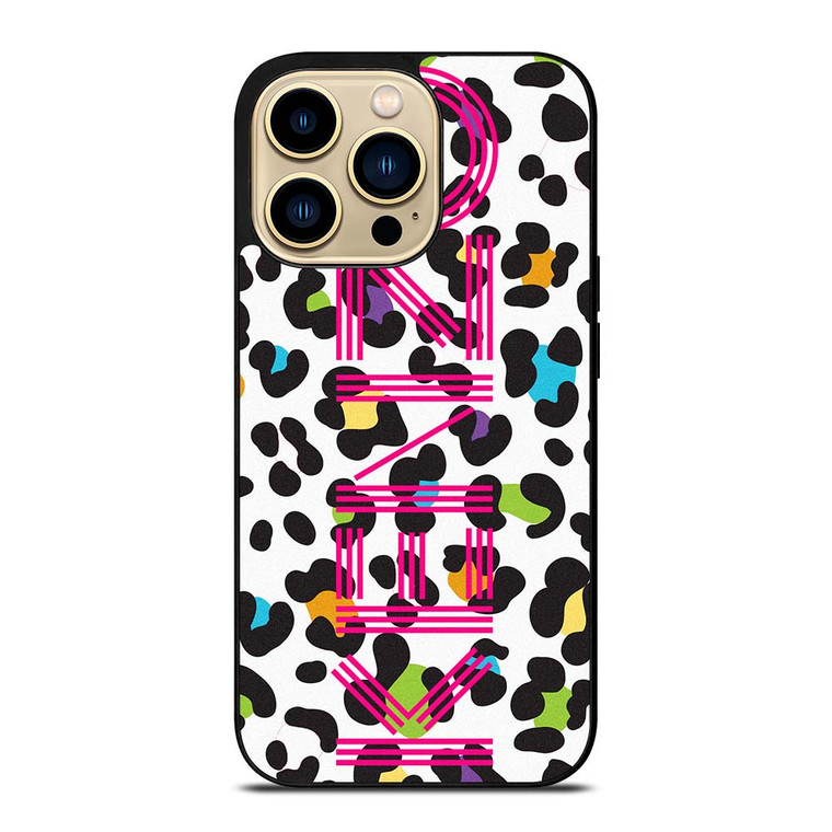 KENZO PARIS COLORFUL LEOPARD iPhone 14 Pro Max Case Cover