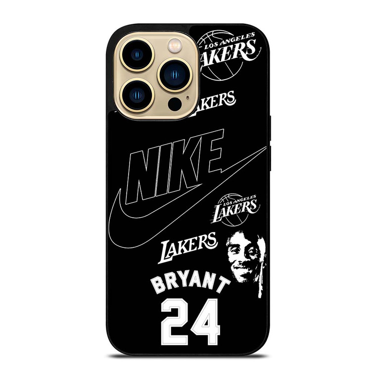 KOBER BRYANT LAKERS NIKE BLACK iPhone 14 Pro Max Case Cover