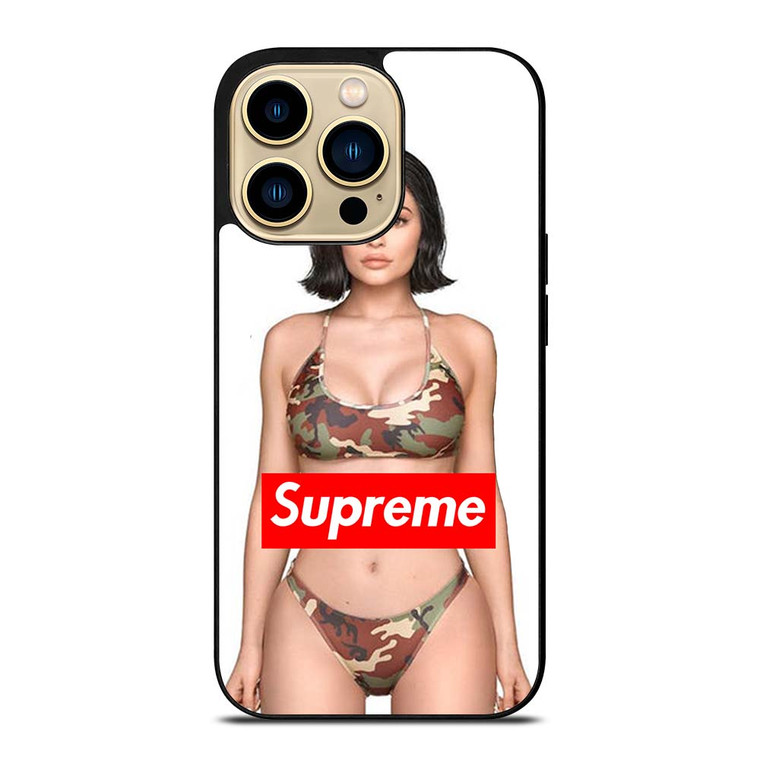 KYLIE JENNER SUPREME CAMO iPhone 14 Pro Max Case Cover