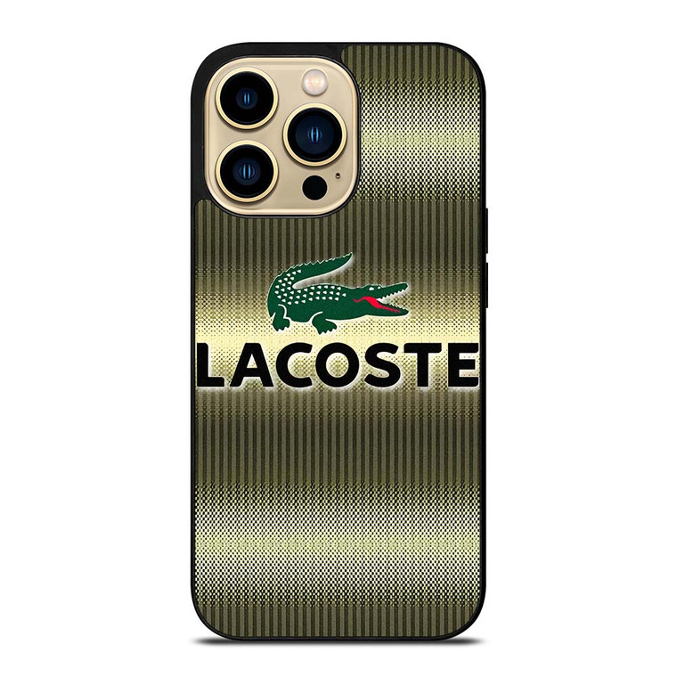 LACOSTE GOLD EMBLEM iPhone 14 Pro Max Case Cover