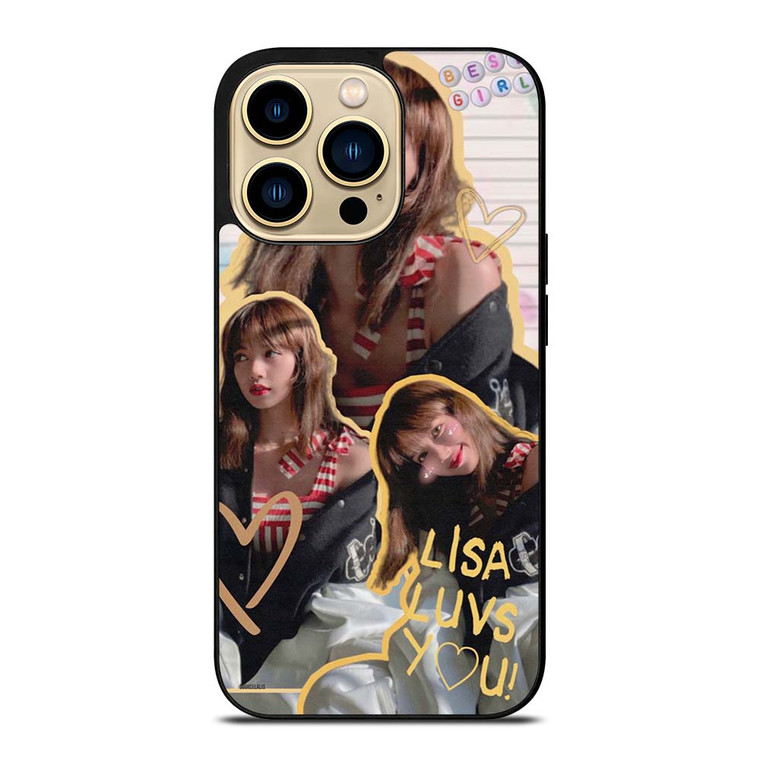 LALISA BLACKPINK CUTE COLLAGE iPhone 14 Pro Max Case Cover