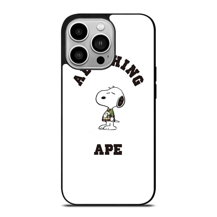A BATHING APE BAPE SNOOPY iPhone 14 Pro Case Cover