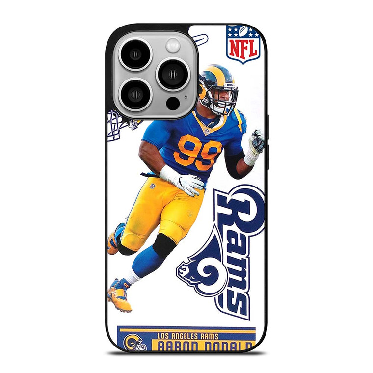 AARON DONALD LOS ANGELES RAMS NFL iPhone 14 Pro Case Cover