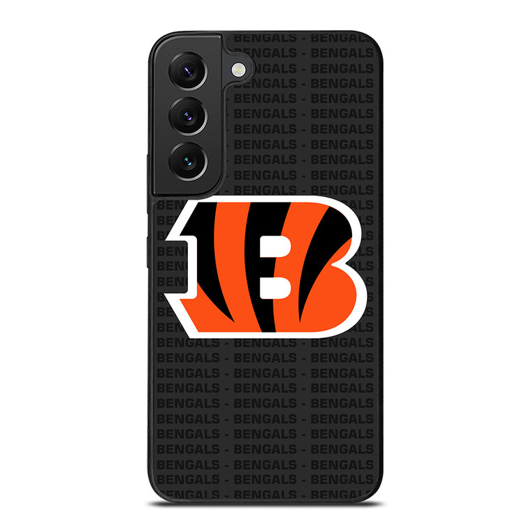 CINCINNATI BENGALS FOOTBALL TEXT Samsung Galaxy S22 Plus Case Cover