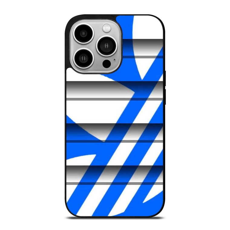ADIDAS SLICED LOGO BLUE  iPhone 14 Pro Case Cover ADIDAS SLICED LOGO BLUE  iPhone 14 Pro Case Cover