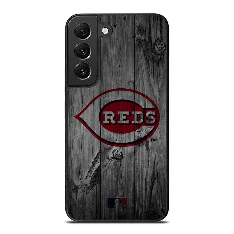CINCINNATI REDS BASEBALL MLB WOOD LOGO Samsung Galaxy S22 Plus Case Cover