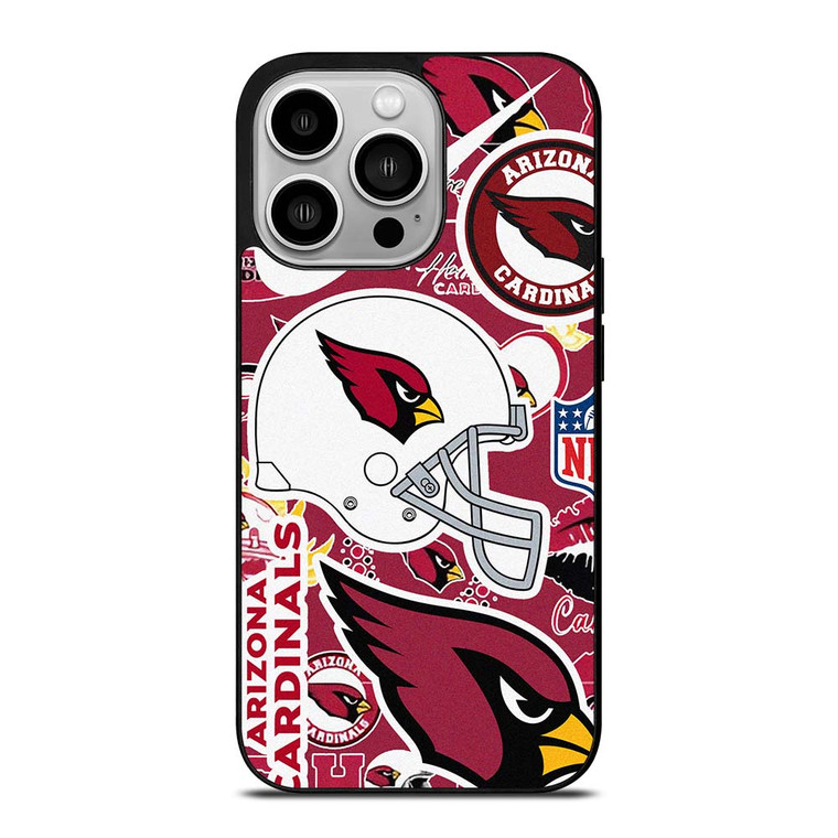 ARIZONA CARDINALS NFL STICKER BOMB iPhone 14 Pro Case Cover