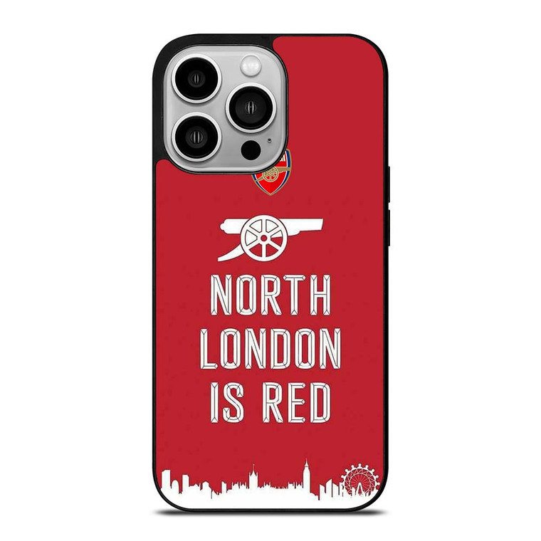ARSENAL NORTH LONDON IS RED 2 iPhone 14 Pro Case Cover