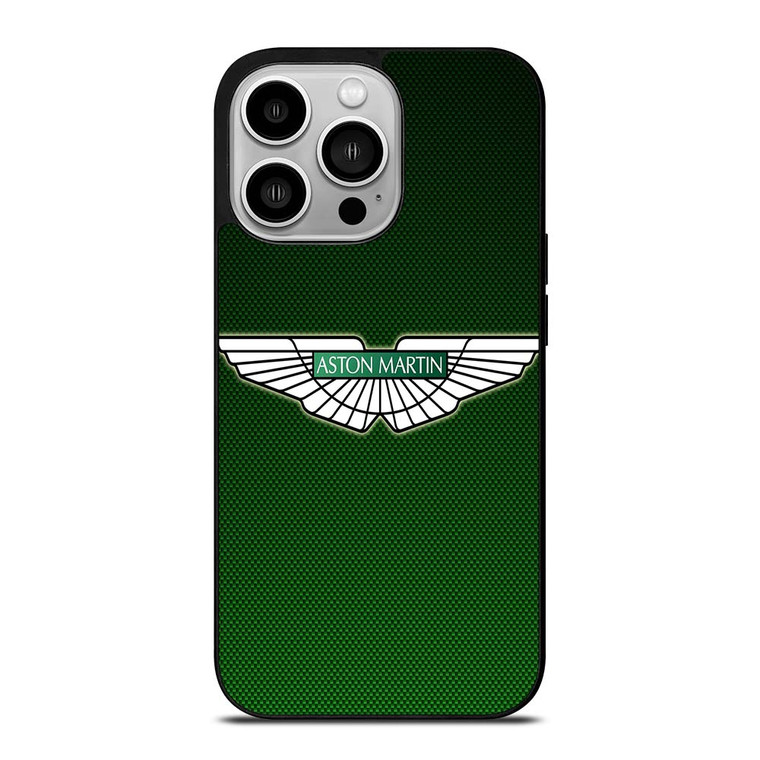 ASTON MARTIN GREEN CARBON iPhone 14 Pro Case Cover ASTON MARTIN GREEN CARBON iPhone 14 Pro Case Cover