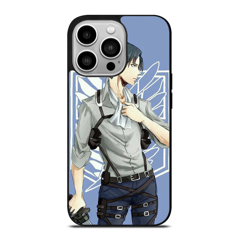 ATTACK ON TITAN ANIME LEVI iPhone 14 Pro Case Cover