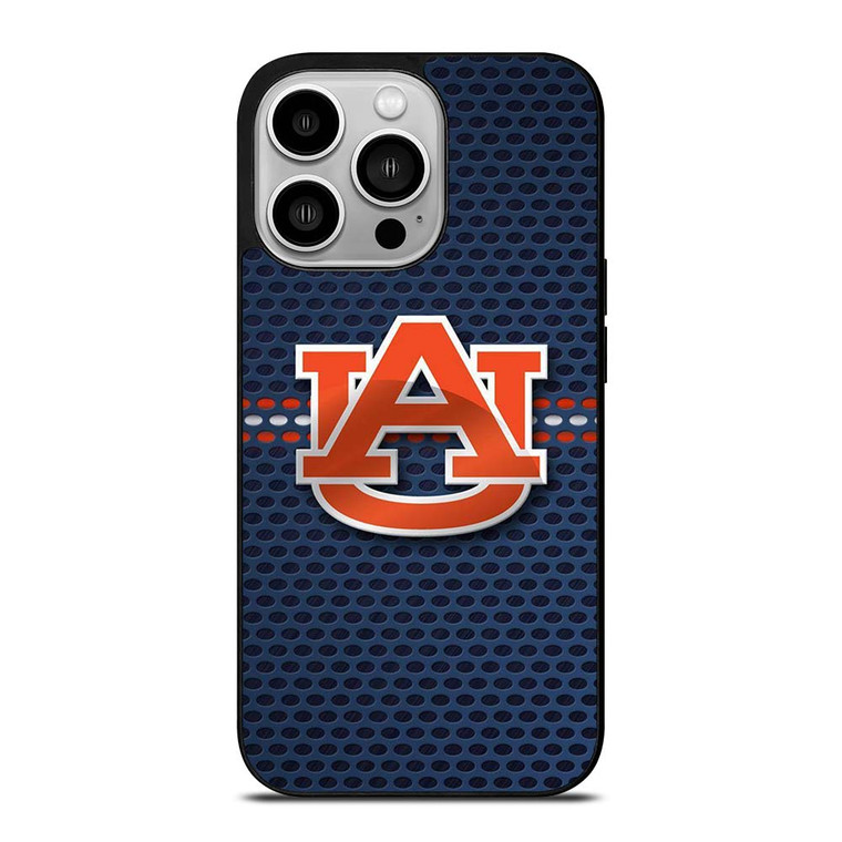 AUBURN TIGERS METAL LOGO iPhone 14 Pro Case Cover