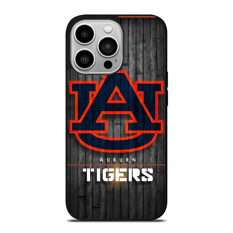 AUBURN TIGERS WOODEN LOGO iPhone 14 Pro Case Cover