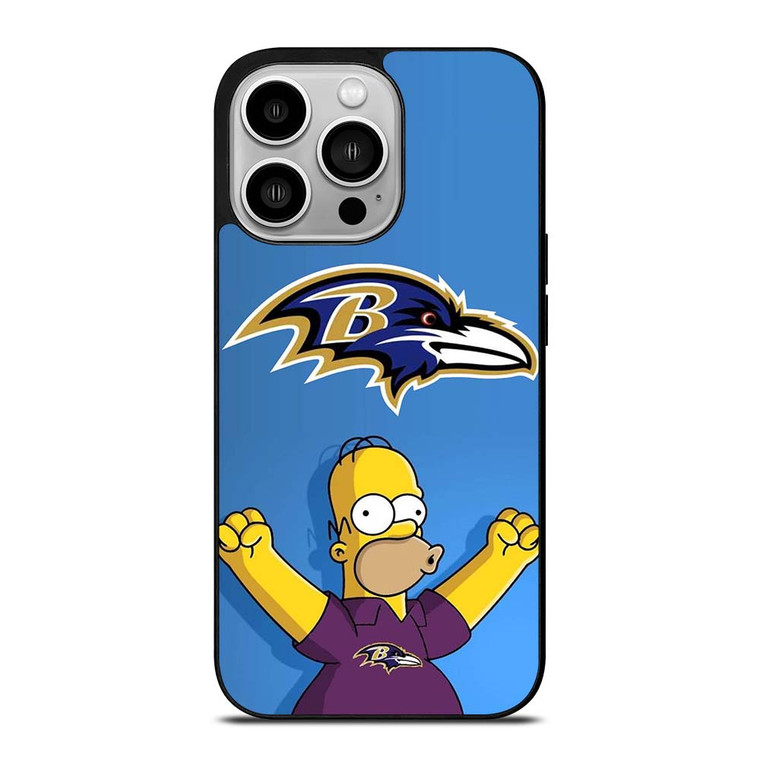 BALTIMORE RAVENS THE SIMPSON iPhone 14 Pro Case Cover