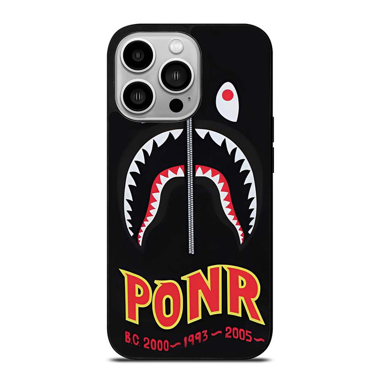 BAPE BATHING APE X PONR iPhone 14 Pro Case Cover