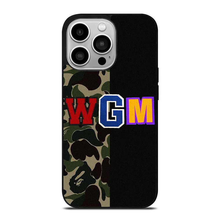 BAPE WGM CAMO iPhone 14 Pro Case Cover