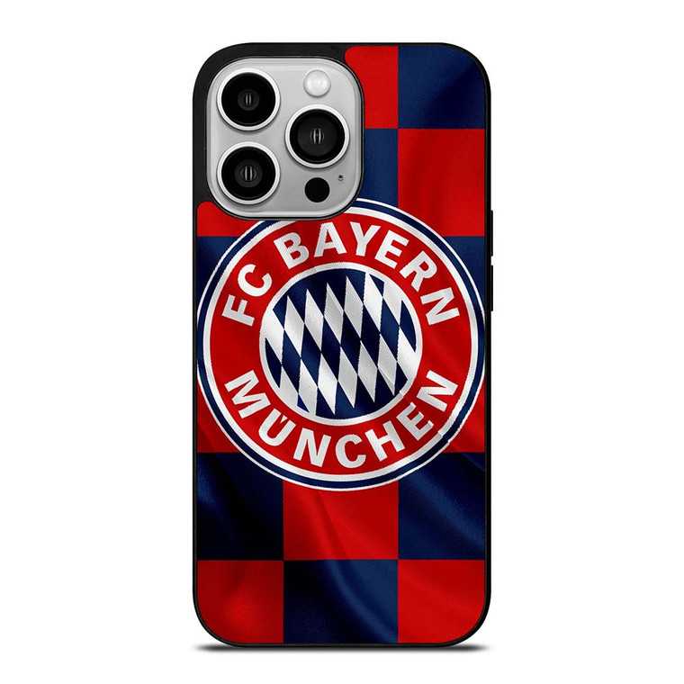BAYERN MUNCHEN FC FLAG LOGO iPhone 14 Pro Case Cover