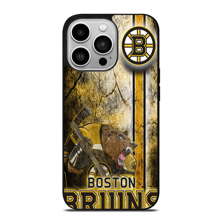 BOSTON BRUINS HOCKEY TEAM LOGO iPhone 14 Pro Case Cover