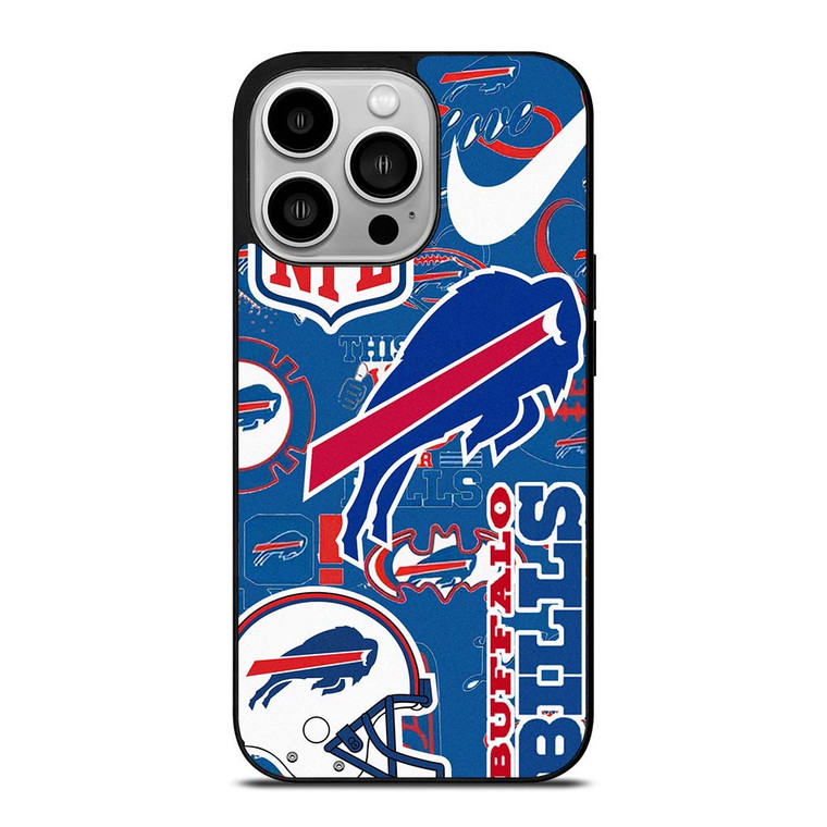 BUFFALO BILLS NFL STICKER BOMB iPhone 14 Pro Case Cover
