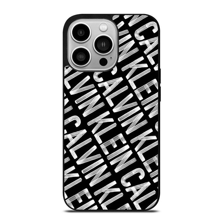 CALVIN KLEIN LOGO PATTERN iPhone 14 Pro Case Cover
