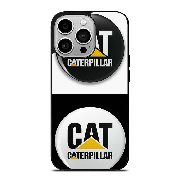 CAT CATERPILLAR WHITE BLACK iPhone 14 Pro Case Cover