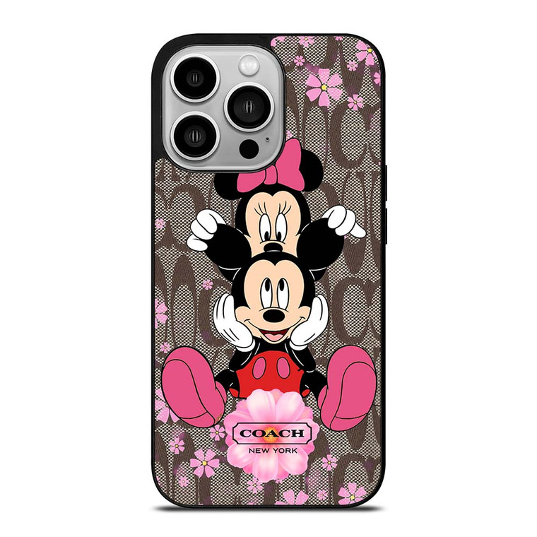 COACH MICKEY and MINNIE MOUSE iPhone 14 Pro Case Cover