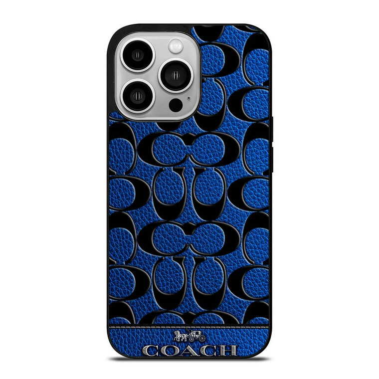 COACH NEW YORK BLUE 3 iPhone 14 Pro Case Cover