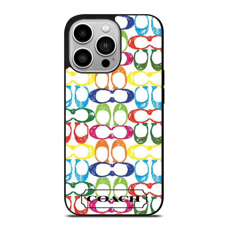 COACH NEW YORK COLORFUL 2 iPhone 14 Pro Case Cover