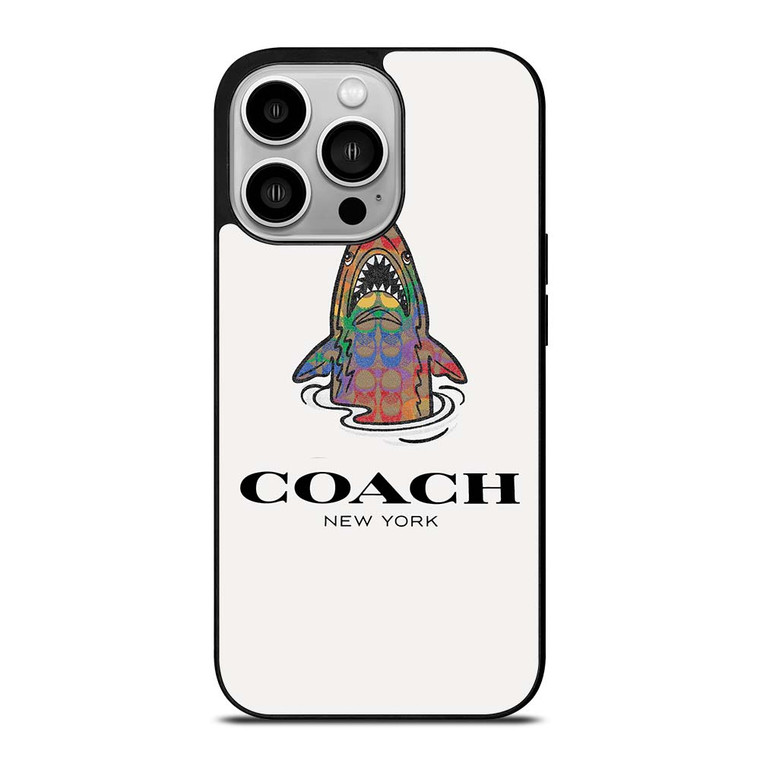COACH NEW YORK SHARK iPhone 14 Pro Case Cover