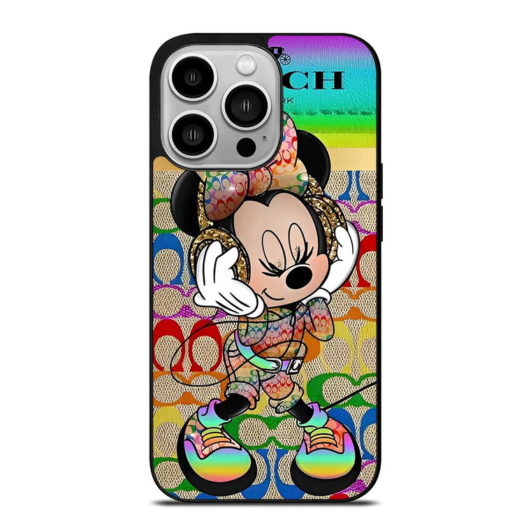 COACH RAINBOW MICKEY iPhone 14 Pro Case Cover