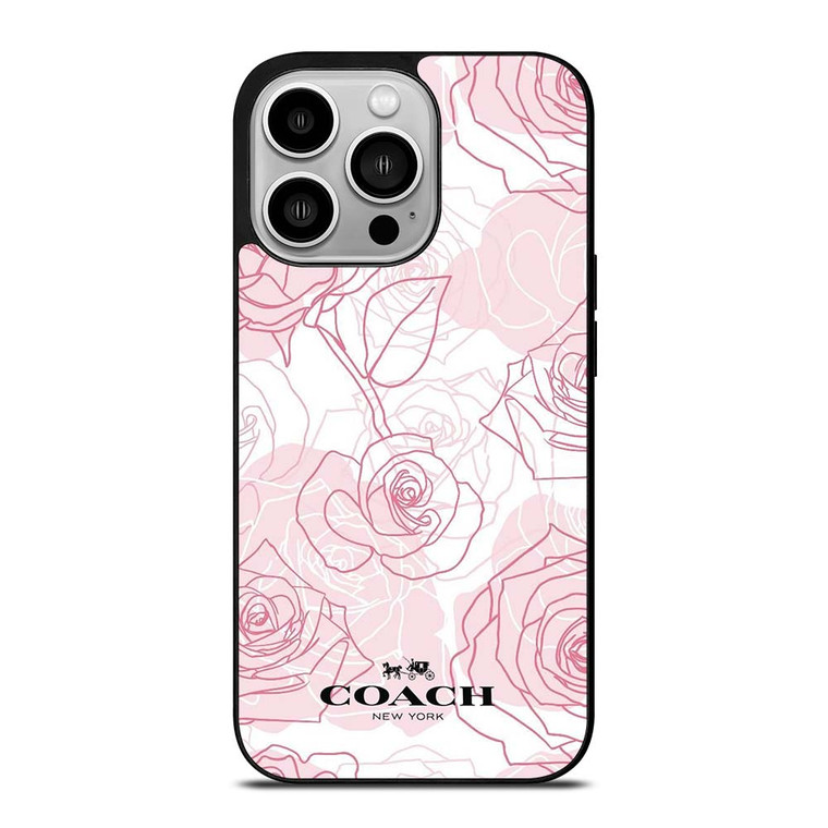 COACH ROSES iPhone 14 Pro Case Cover