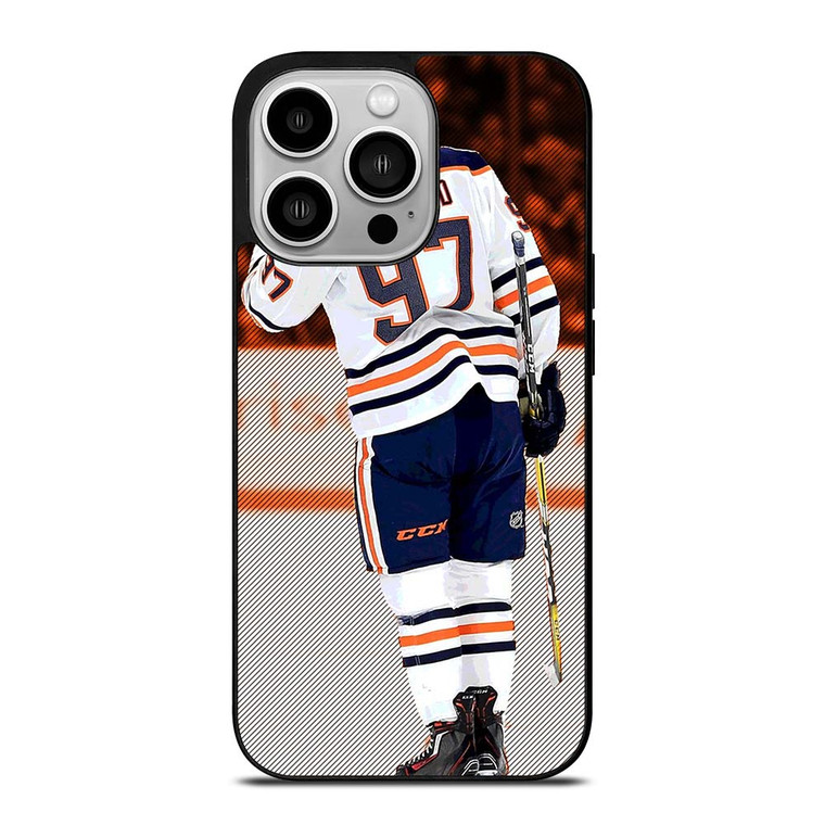 CONNOR MCDAVID EDMONTON OILERS NHL iPhone 14 Pro Case Cover