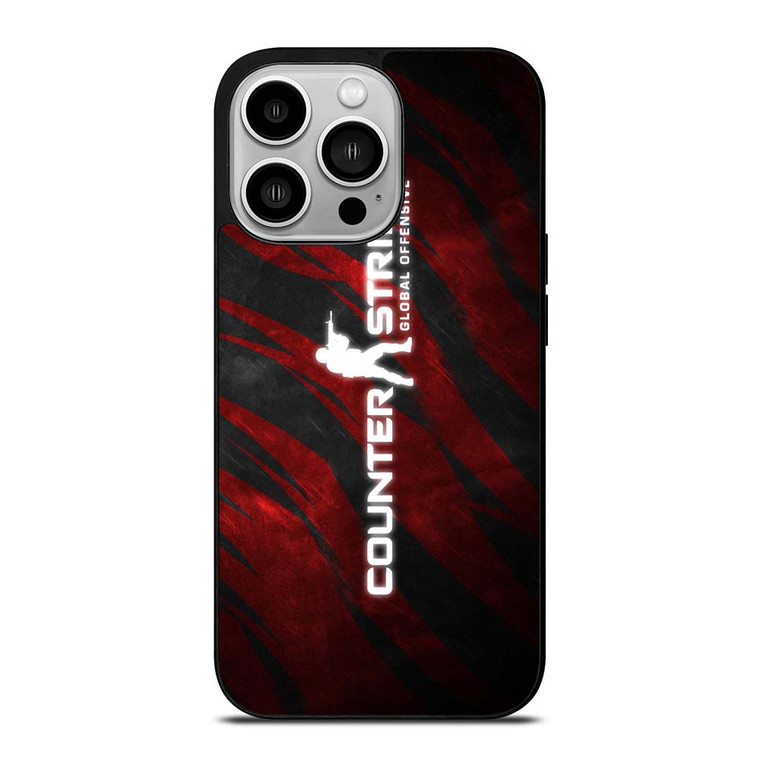 COUNTER STRIKE CSGO LOGO RED iPhone 14 Pro Case Cover