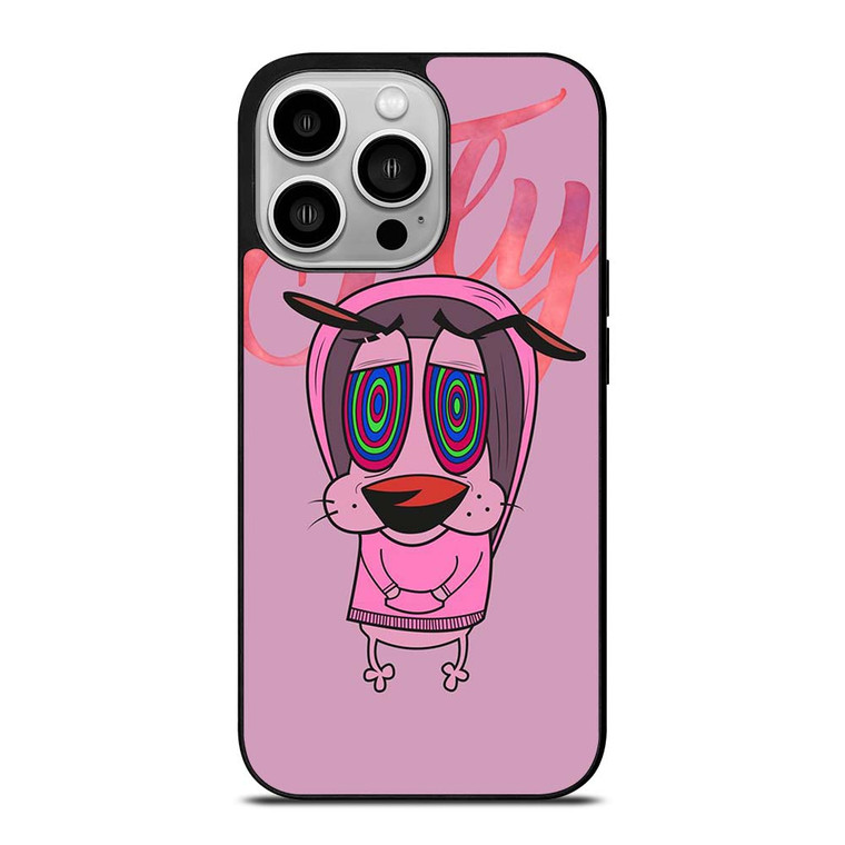 COURAGE THE COWARDLY DOG FLY iPhone 14 Pro Case Cover