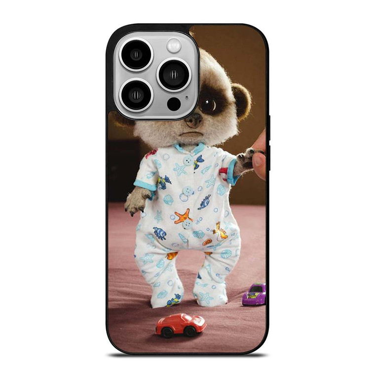 CUTE MEERKAT BABY OLEG iPhone 14 Pro Case Cover
