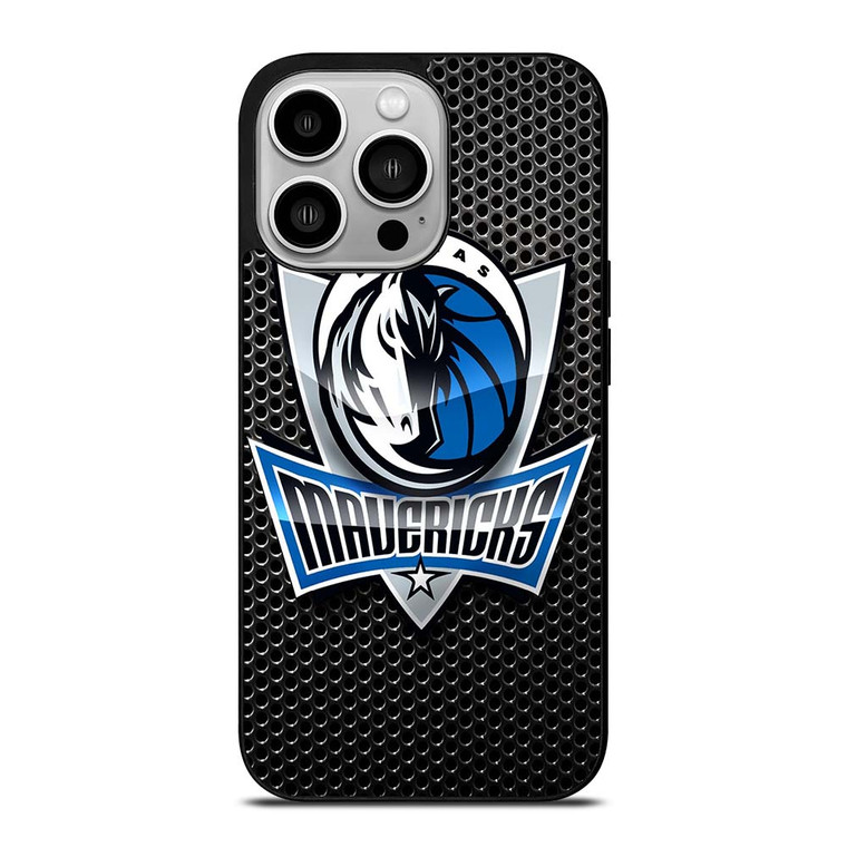DALLAS MAVERICKS METAL LOGO iPhone 14 Pro Case Cover