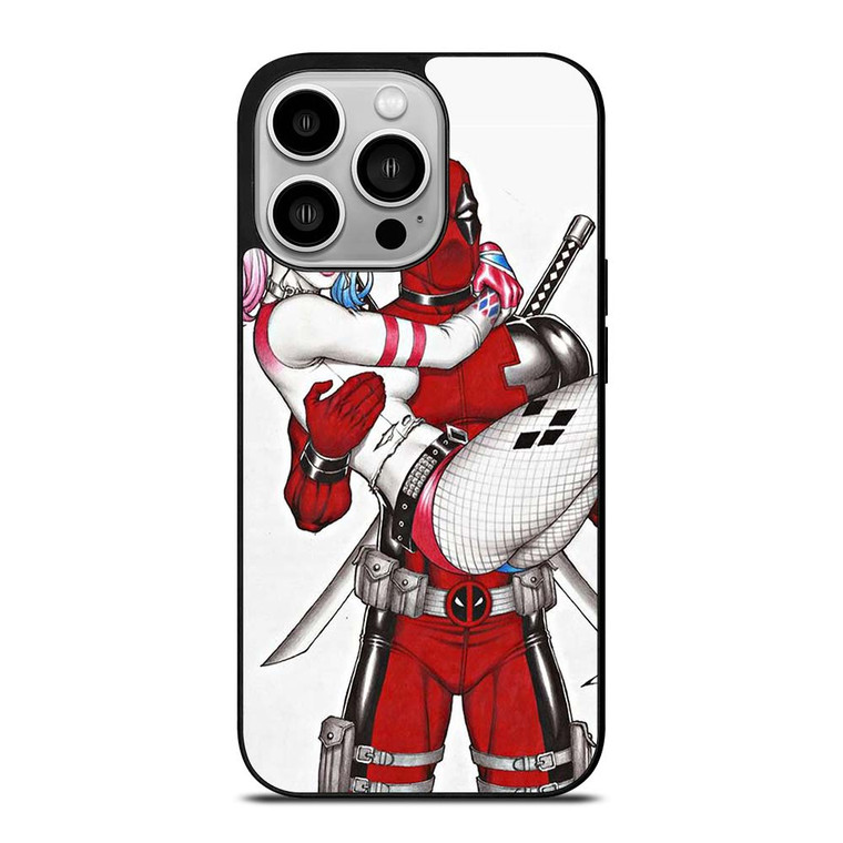 DEADPOOL HARLEY QUINN CARTOON iPhone 14 Pro Case Cover