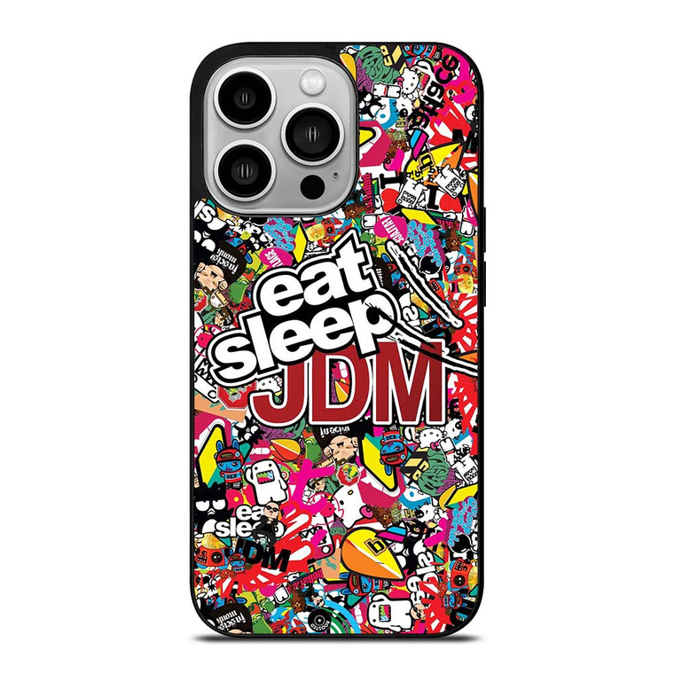 EAT SLEEP JDM STICKERS iPhone 14 Pro Case Cover