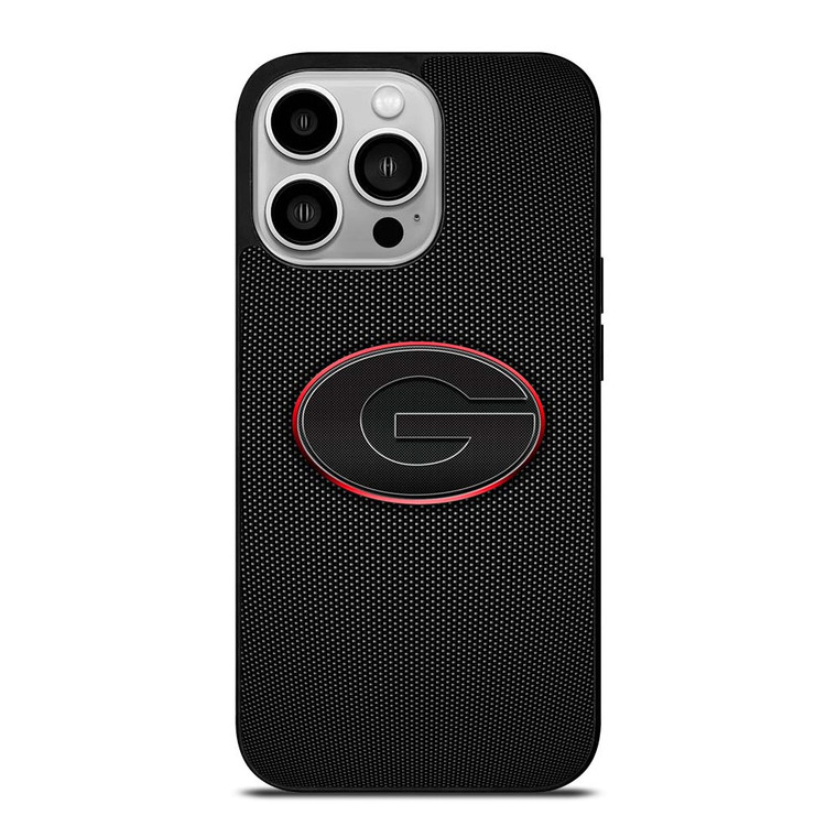 GEORGIA BULLDOGS CARBON LOGO iPhone 14 Pro Case Cover