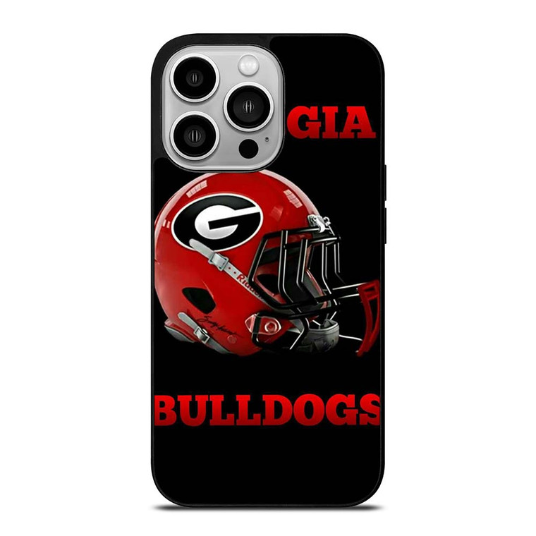 GEORGIA BULLDOGS FOOTBALL HELMET iPhone 14 Pro Case Cover