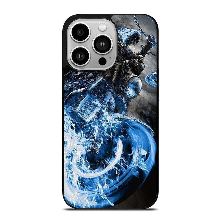 GHOST RIDER BLUE FIRE iPhone 14 Pro Case Cover