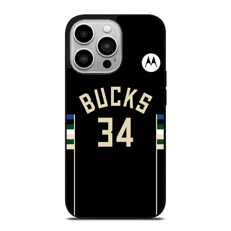 GIANNIS ANTETOKOUNMPU MILWAUKEE BUCKS KIT iPhone 14 Pro Case Cover