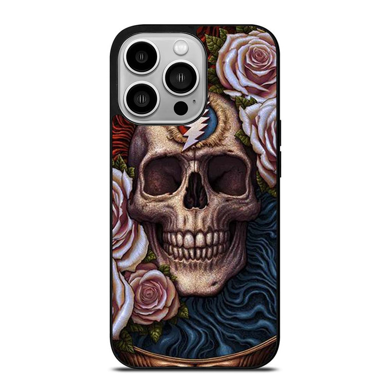 GRATEFUL DEAD SKULL AND ROSE LOGO iPhone 14 Pro Case Cover