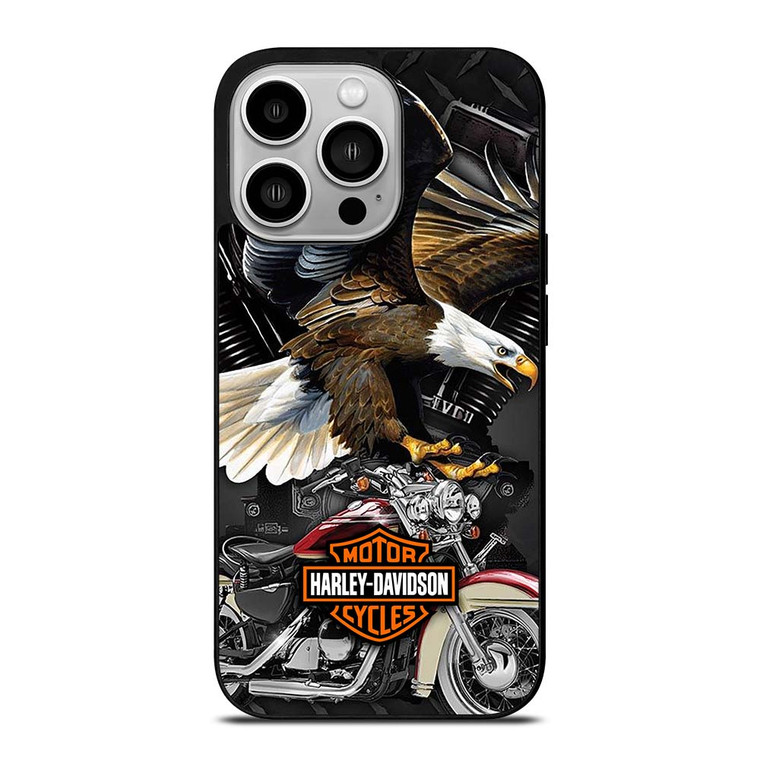 HARLEY DAVIDSON EAGLE METAL LOGO iPhone 14 Pro Case Cover
